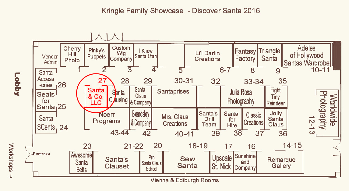 Santa & Co. LLC Discover Santa 2016 Vendor Location