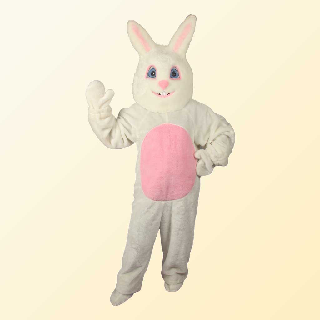 (Halco) White Bunny Costume w/Mascot Head - 1092-H