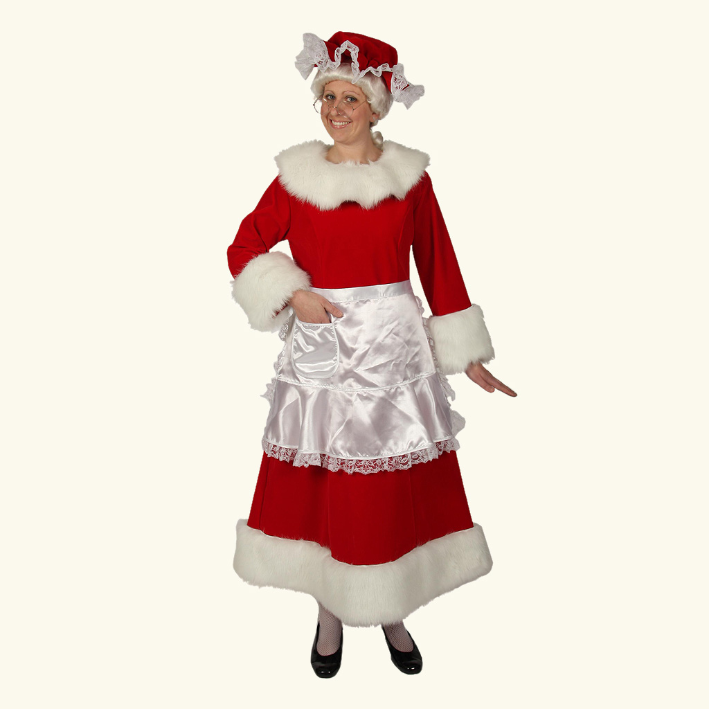 (Halco) Regal Red Velvet Mrs. Claus Costume - 7551